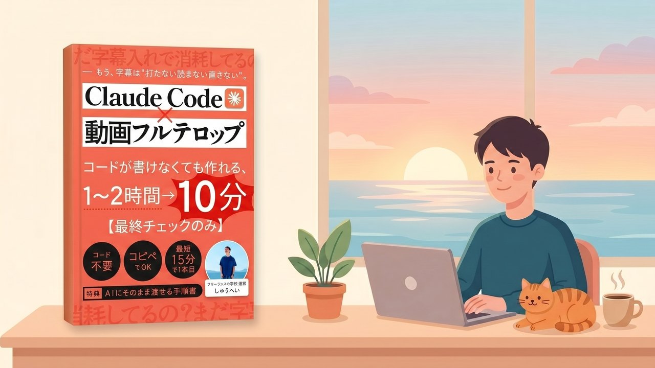 Claude Code × 動画フルテロップの教科書