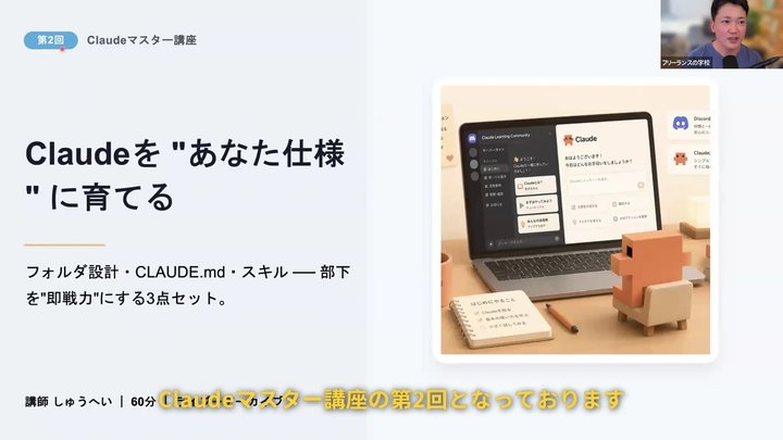 【第2回】Claudeを“あなた仕様”に育てる