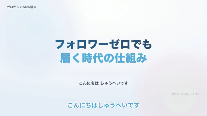 フォロワーゼロでも届く時代の仕組み
